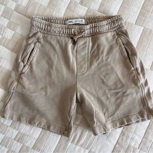 Zara Beige Drawstring Shorts